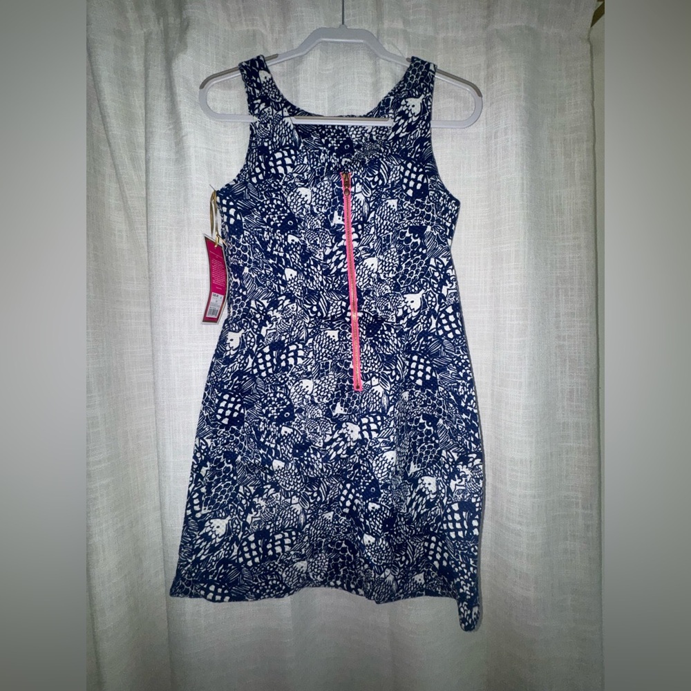 Lilly Pulitzer Blue and White Patterned Dress - Picture 4 of 5